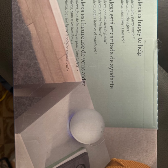 Amazon Echo Dot (4th Gen) Smart Speaker with Alexa - Glacier White - Picture 2 of 3